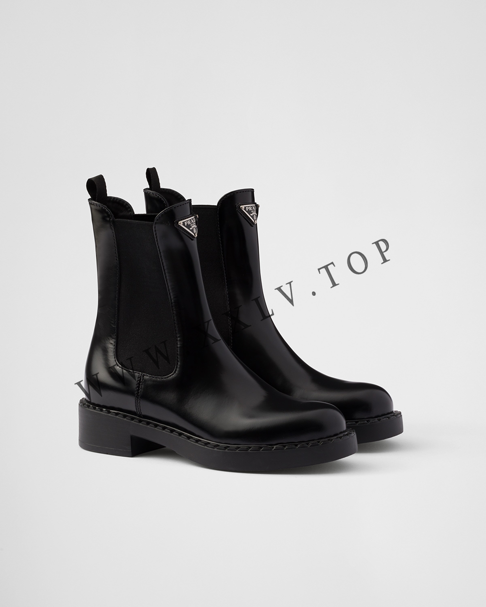 Brushed leather Chelsea boots - Image 5