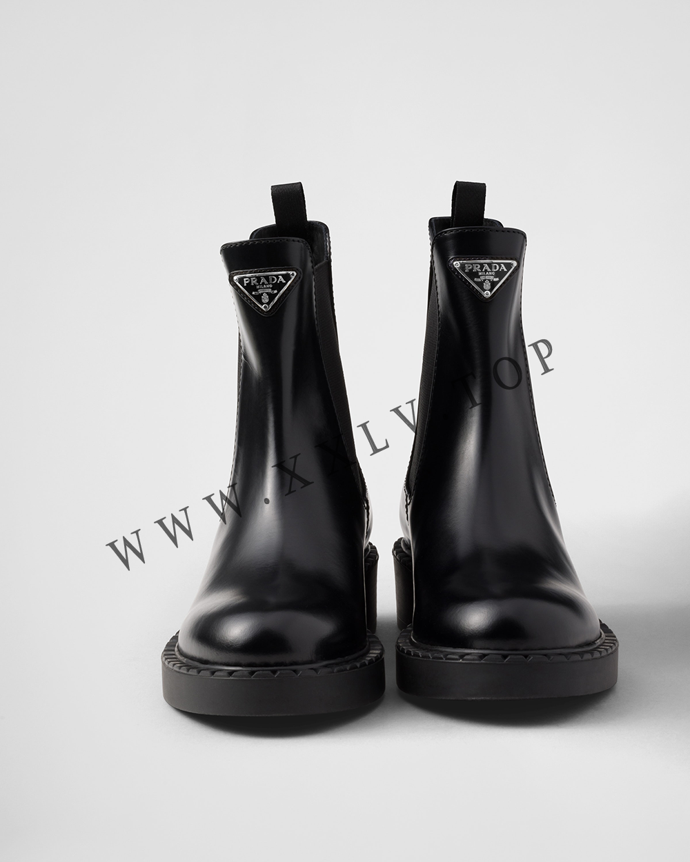 Brushed leather Chelsea booties - Image 2