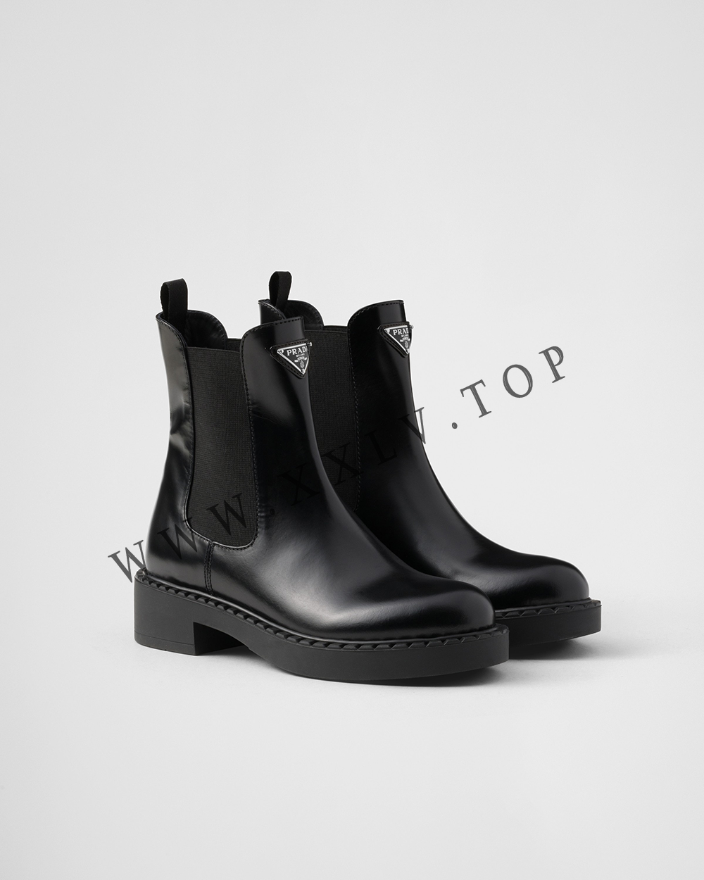 Brushed leather Chelsea booties - Image 4