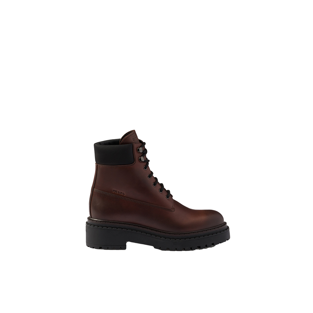 Leather and Re-Nylon booties