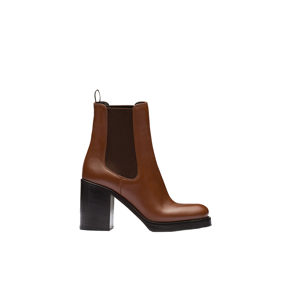 Leather booties