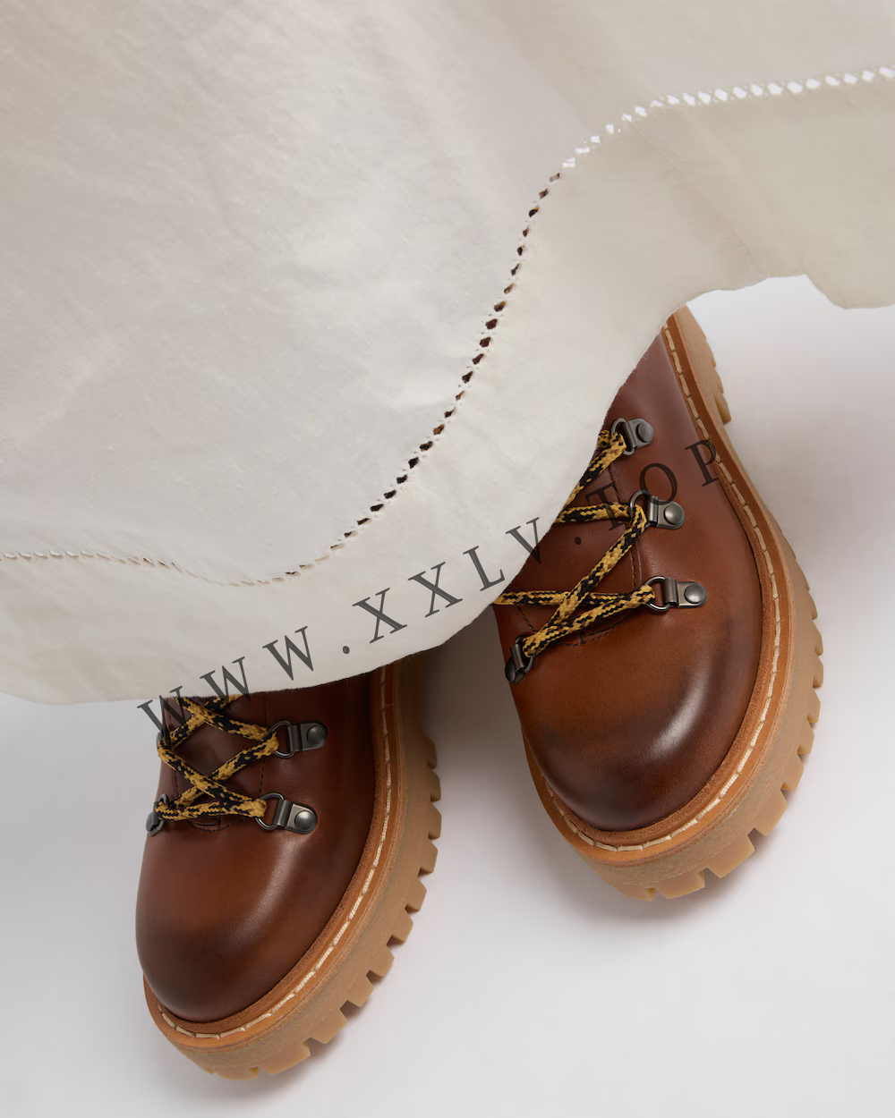 Leather laced booties - Image 4