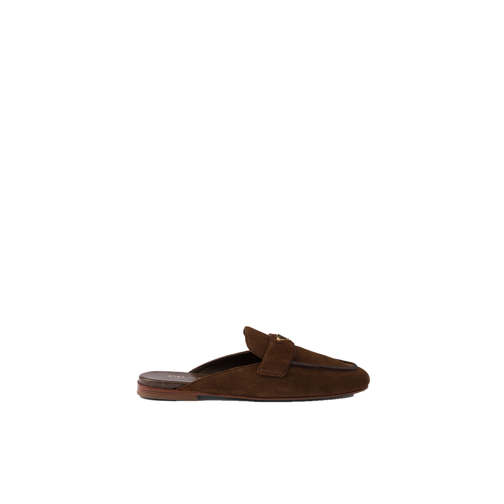Suede slippers