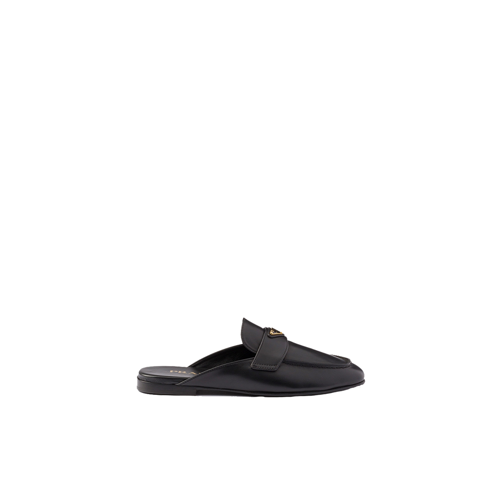 Leather slippers