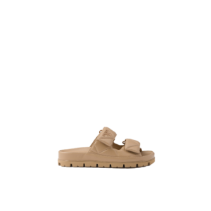 Padded nappa leather slides