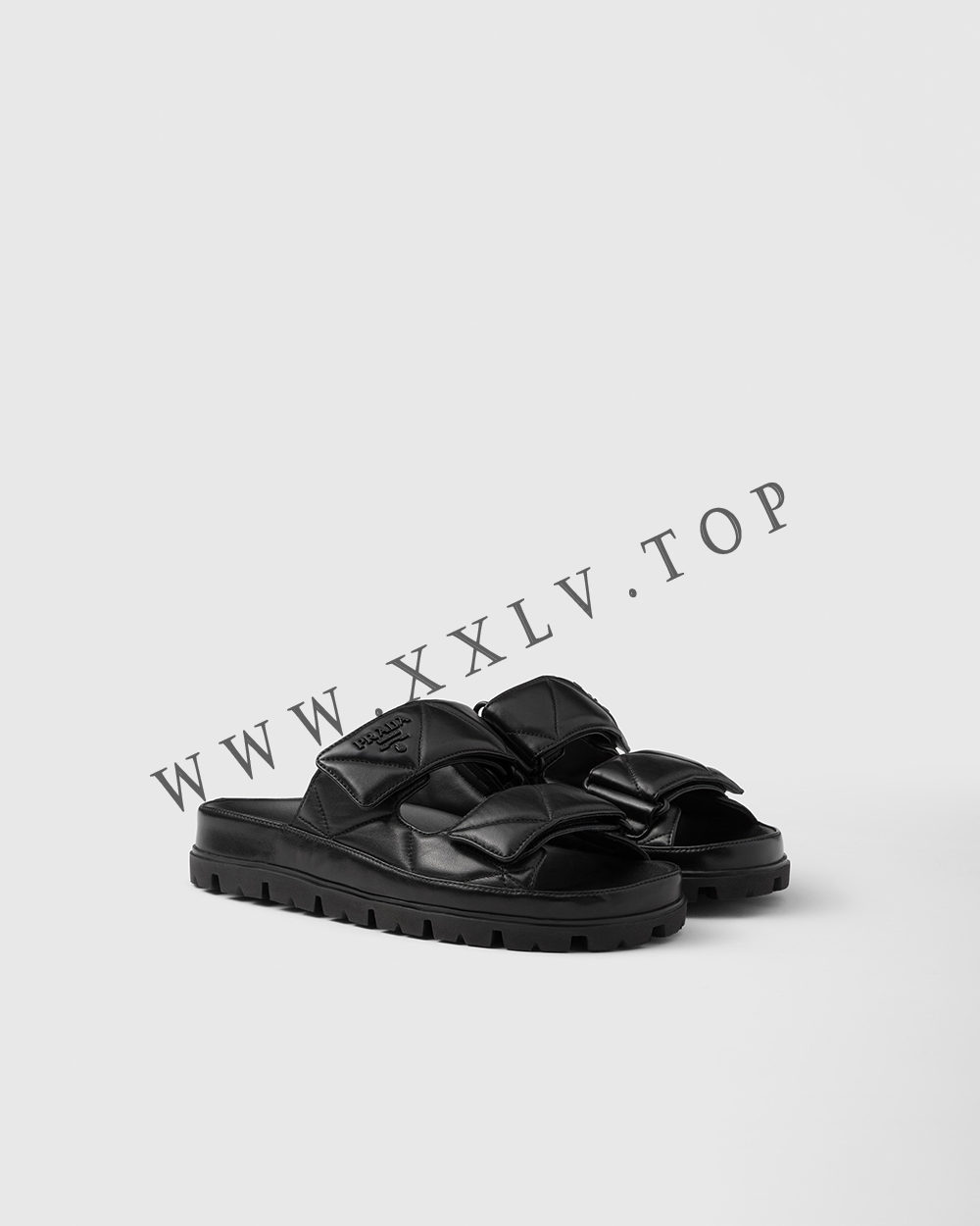 Padded nappa leather slides - Image 5