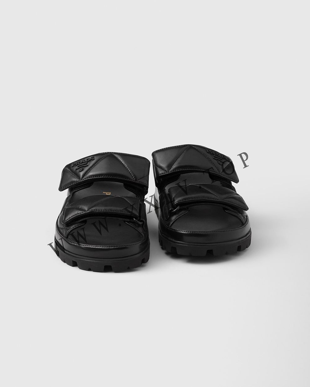 Padded nappa leather slides - Image 4