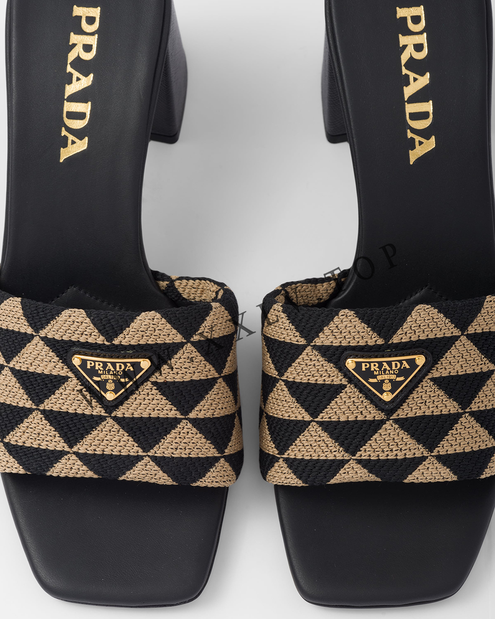 Embroidered fabric sandals - Image 2
