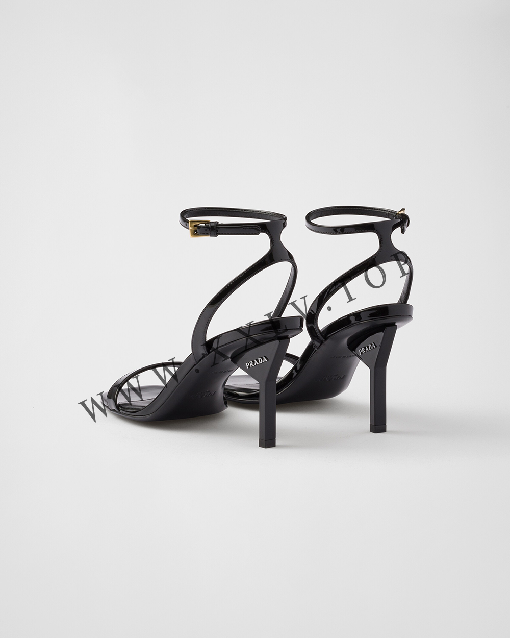 Patent leather high-heeled sandals - Image 3
