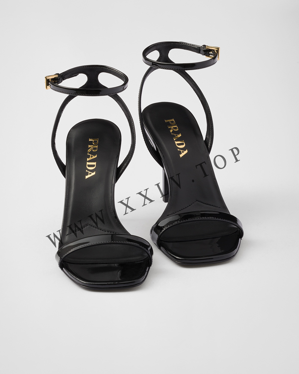 Patent leather high-heeled sandals - Image 4