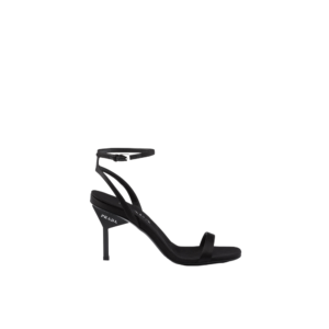 Satin high-heeled sandals