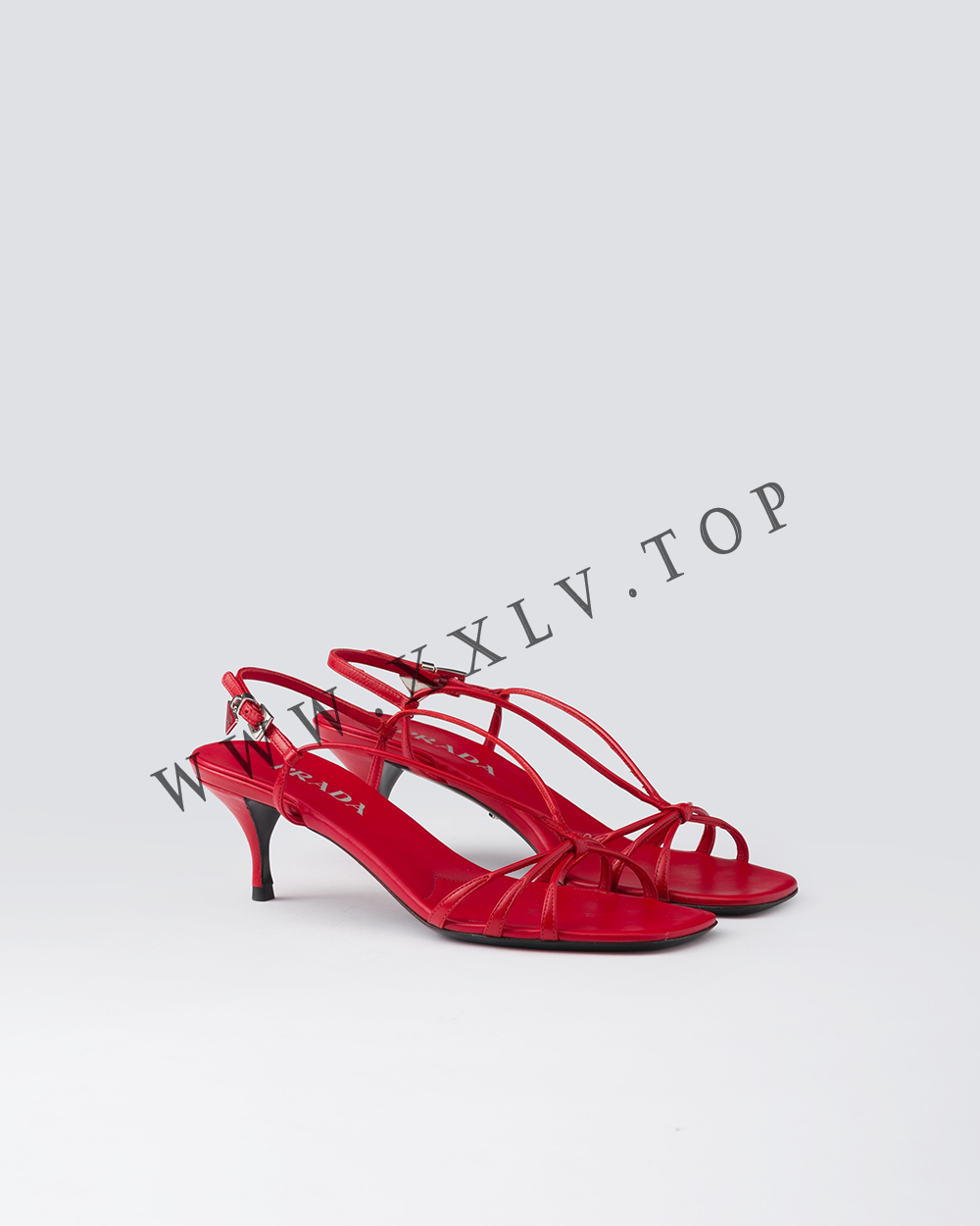 Heeled leather sandals - Image 4