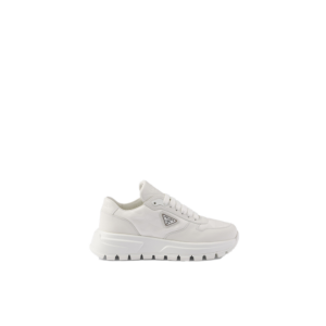 Prax 01 Re-Nylon and leather sneakers