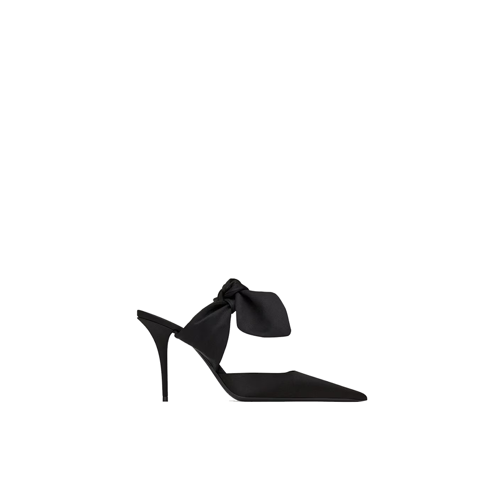 BARBARA mules in satin crepe