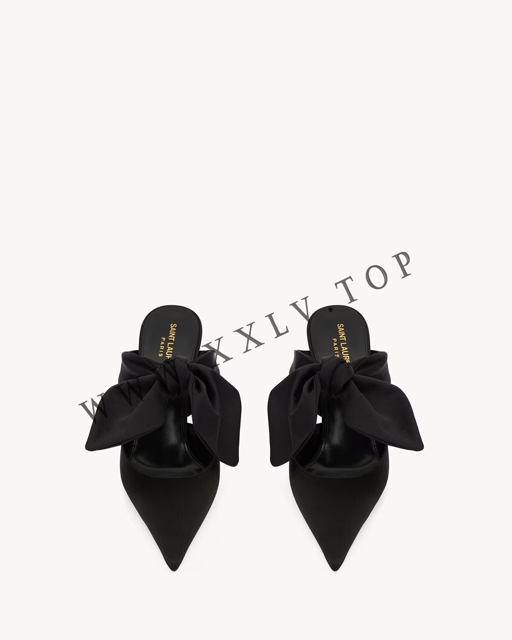 BARBARA mules in satin crepe - Image 3