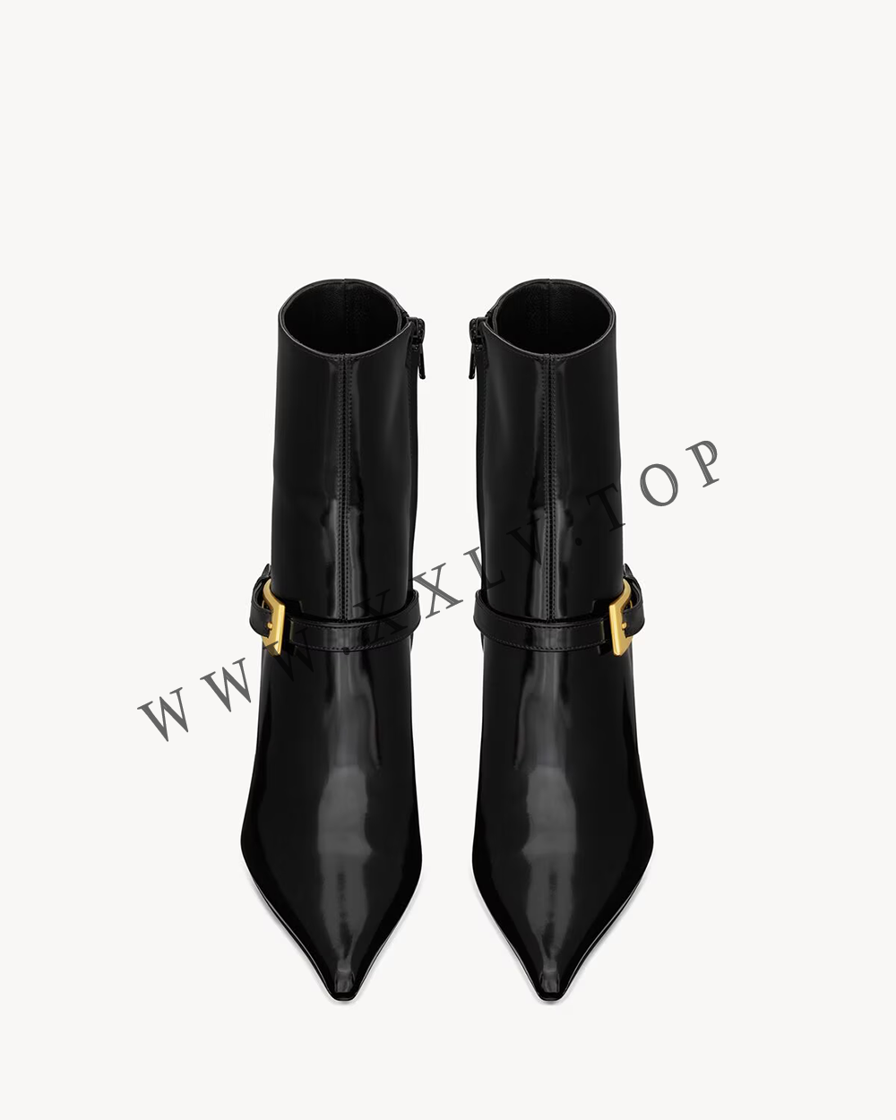 LEE booties in glazed leather - Image 2