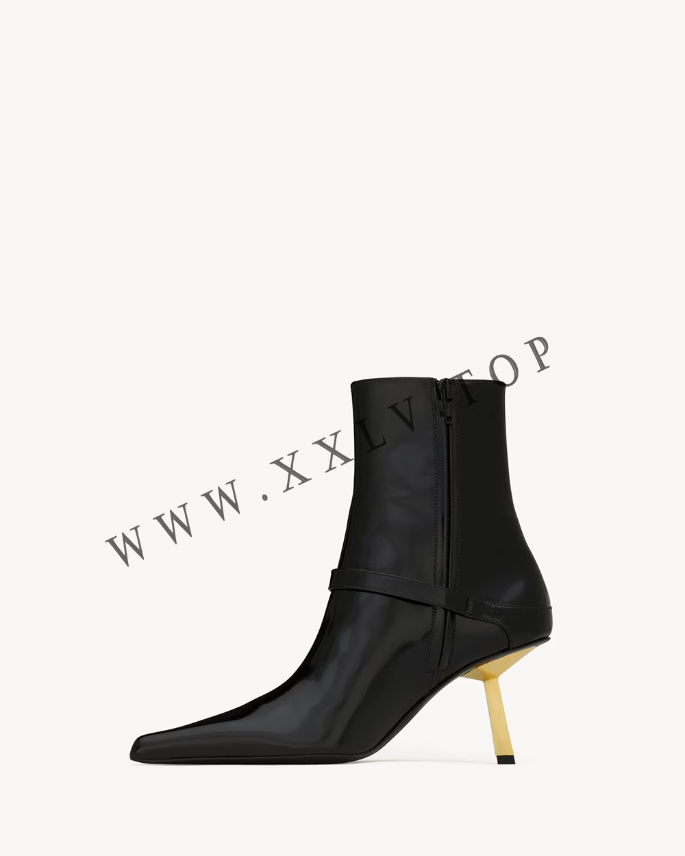 LEE booties in glazed leather - Image 4