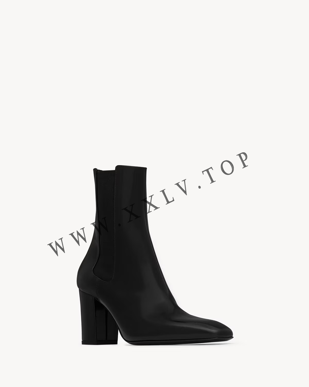 BETTY chelsea boots in glazed leather - Image 3