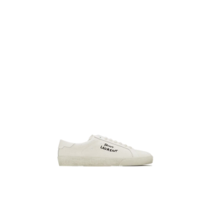 court classic sl/06 embroidered sneakers in canvas and leather