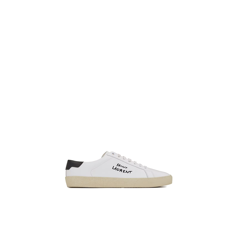 court classic sl/06 embroidered sneakers in leather