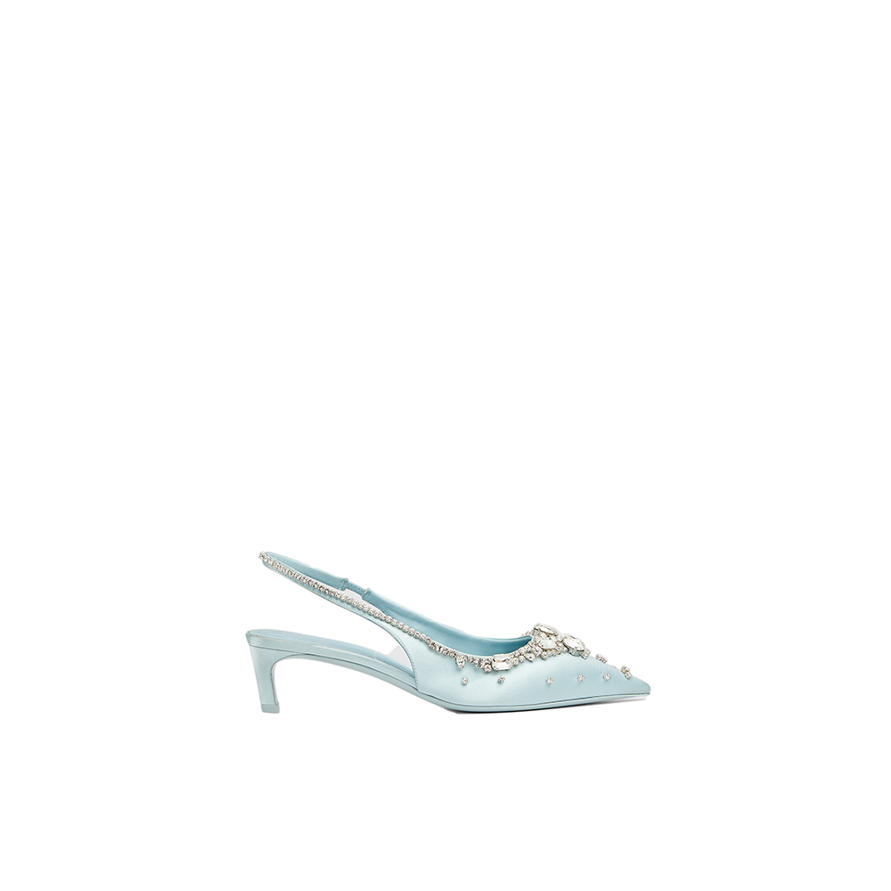 Women's pump with crystals