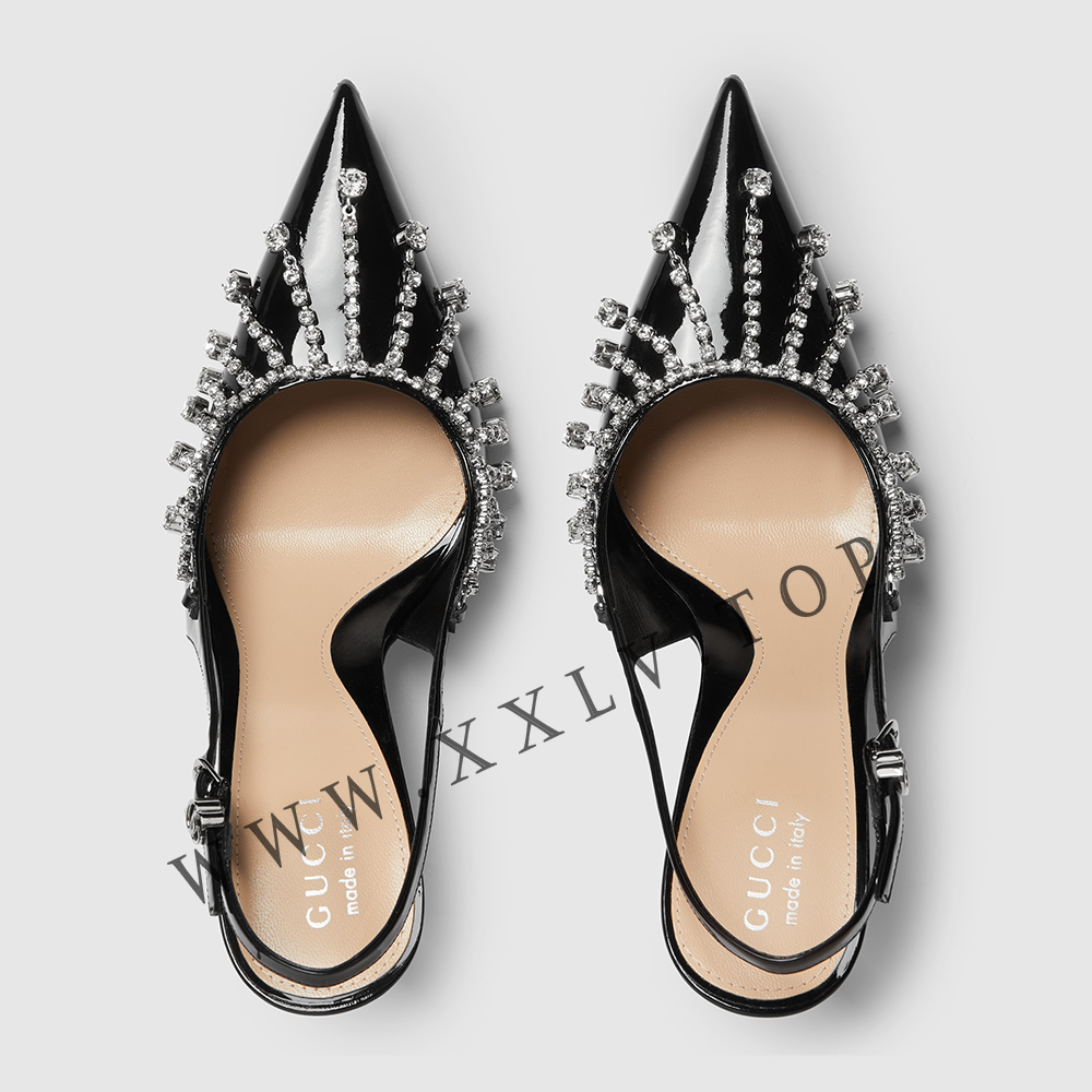 Women's pump with crystal chain - Image 2