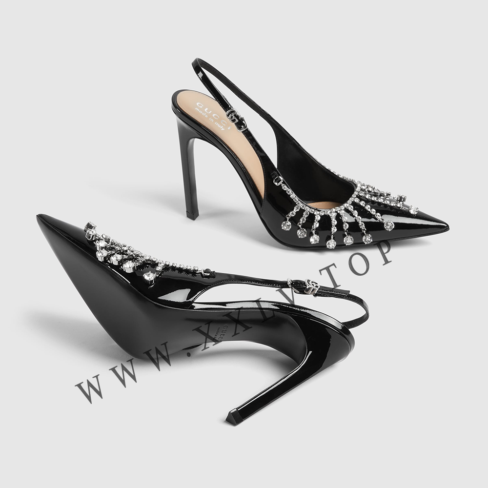 Women's pump with crystal chain - Image 3