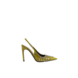 Women's pump with crystal chain