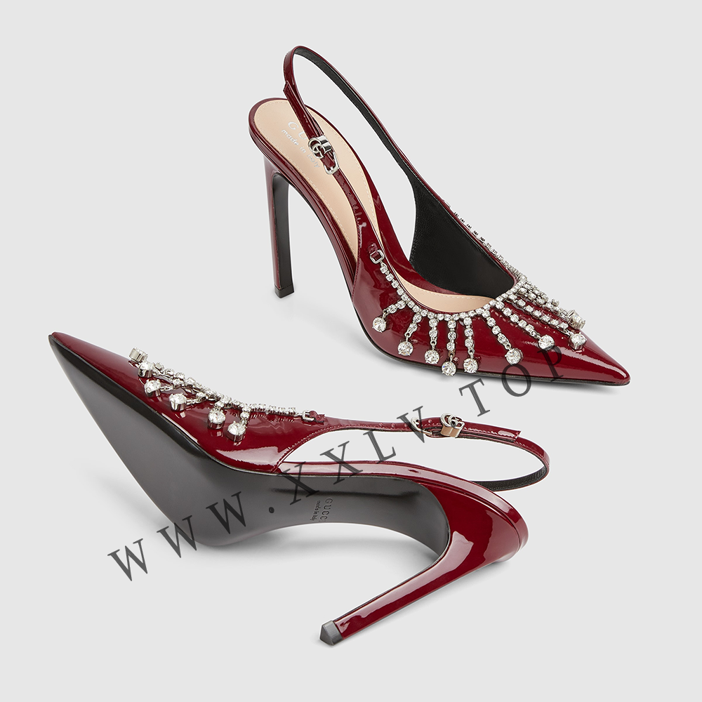 Women's pump with crystal chain - Image 5