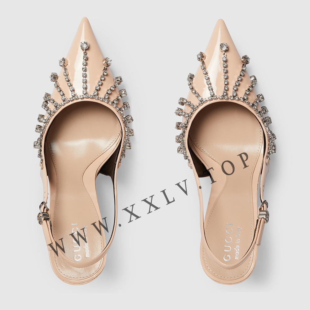 Women's pump with crystal chain - Image 4