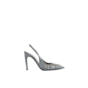 Women's pump with crystal chain