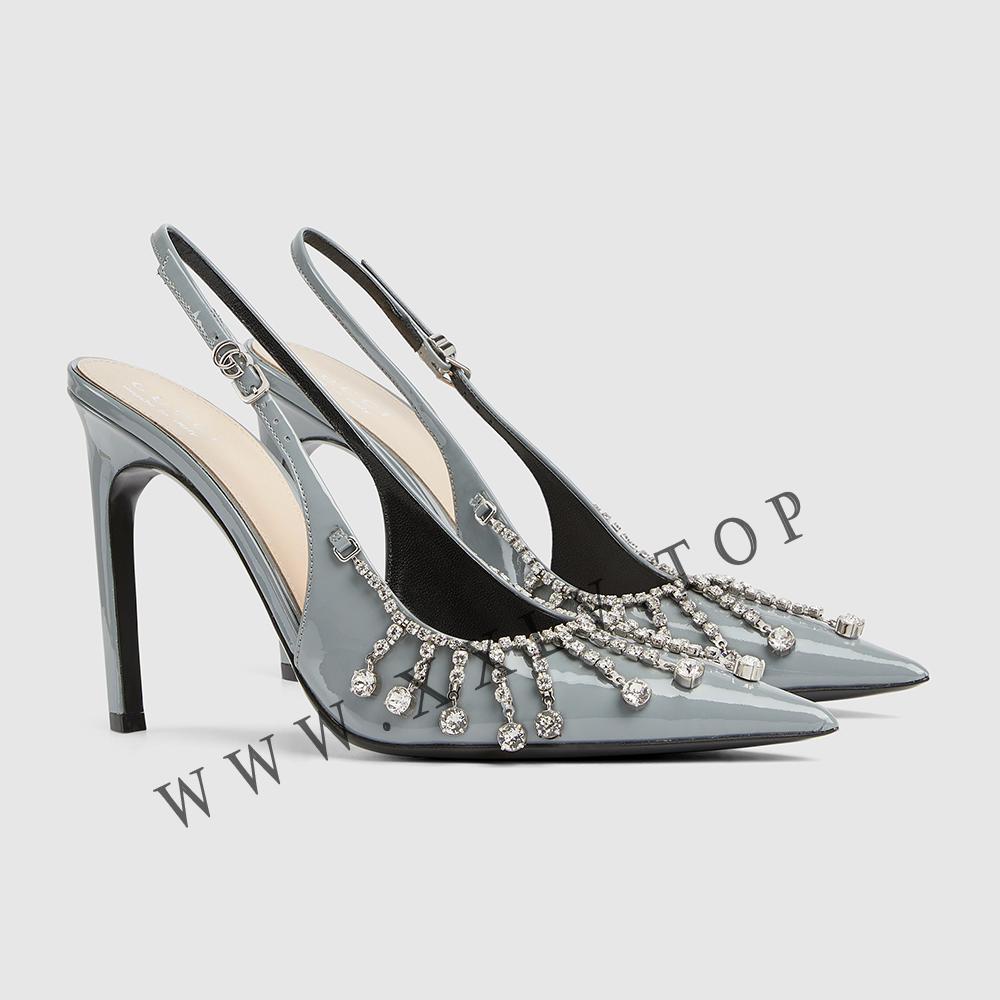 Women's pump with crystal chain - Image 2