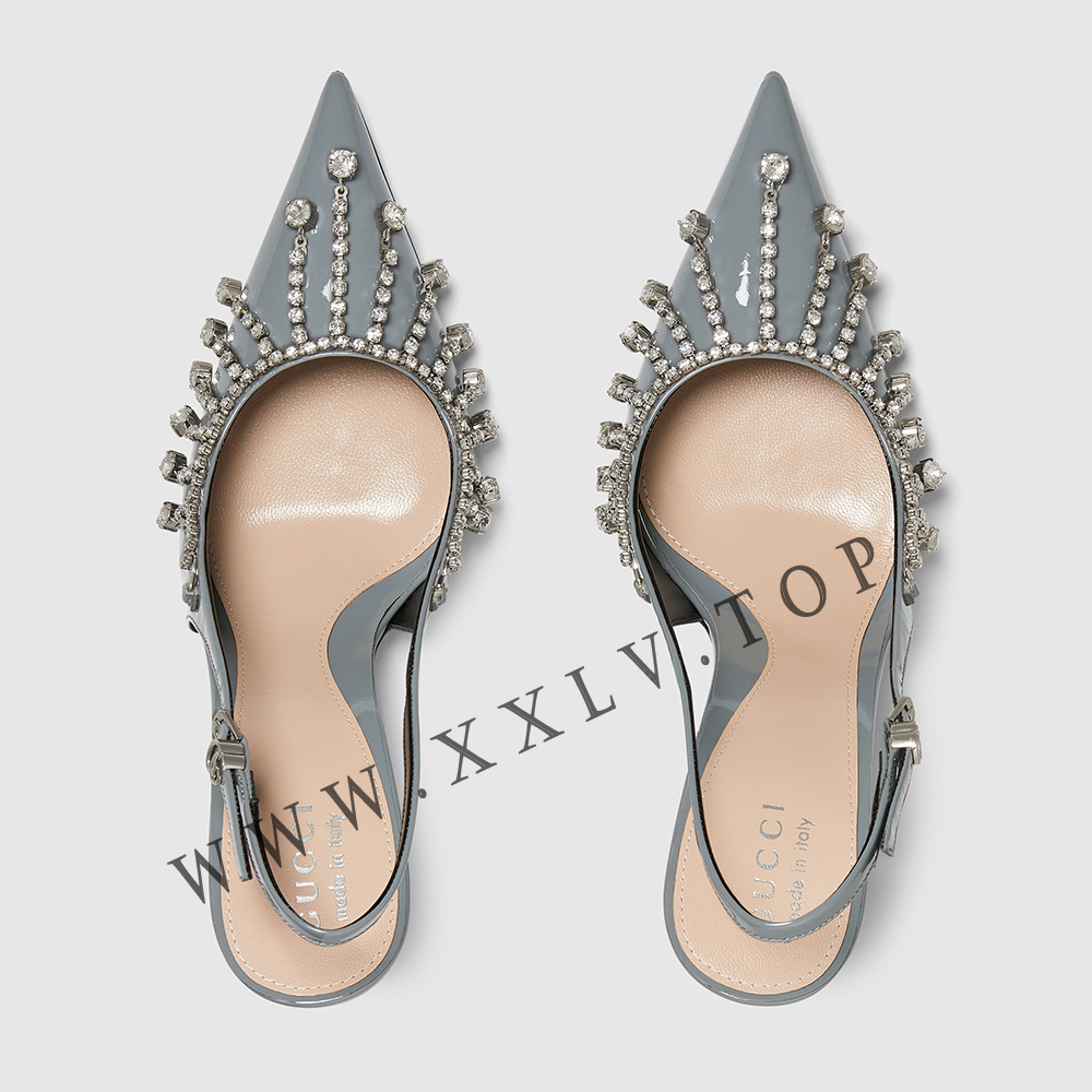 Women's pump with crystal chain - Image 4