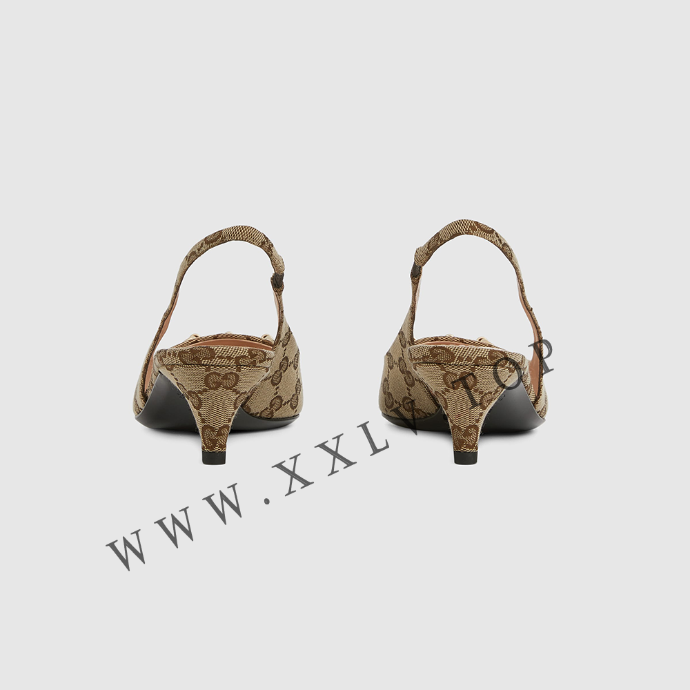 Women's GG canvas slingback pump - Image 5