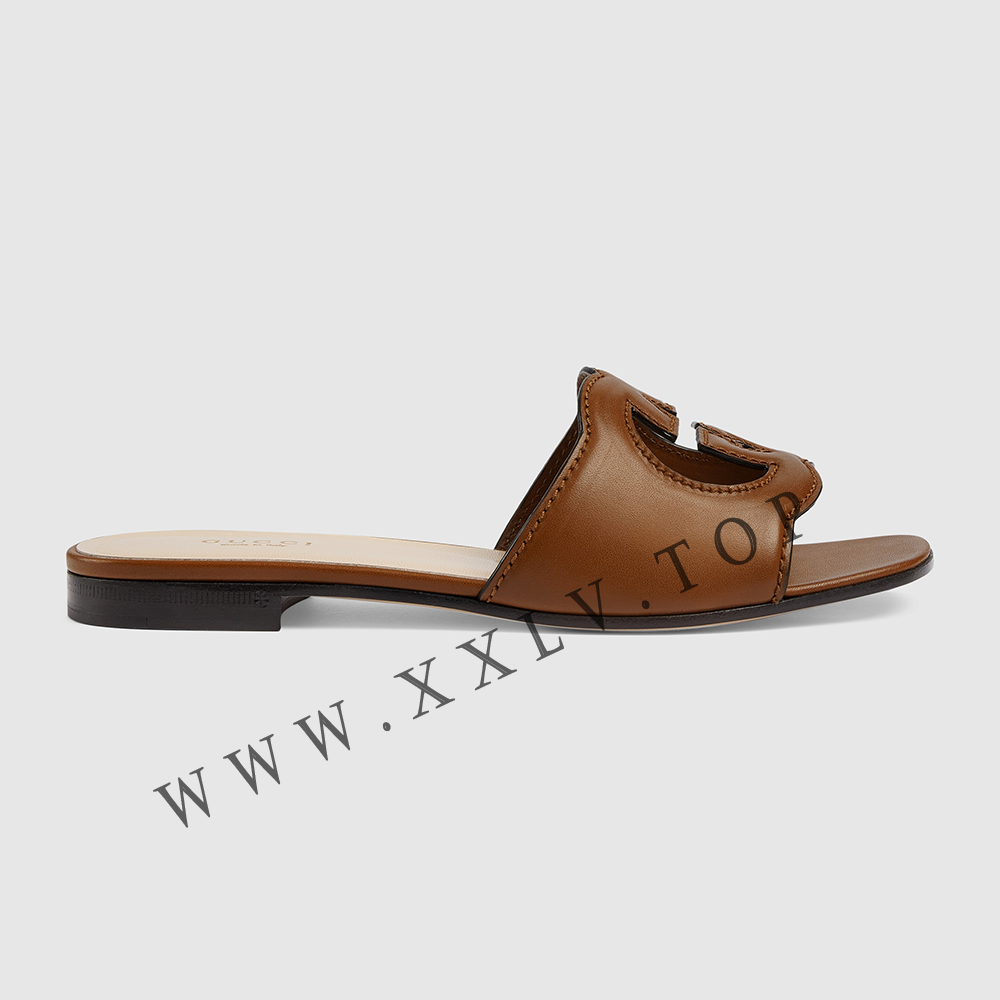 Women's slide sandal with Interlocking G - Image 3