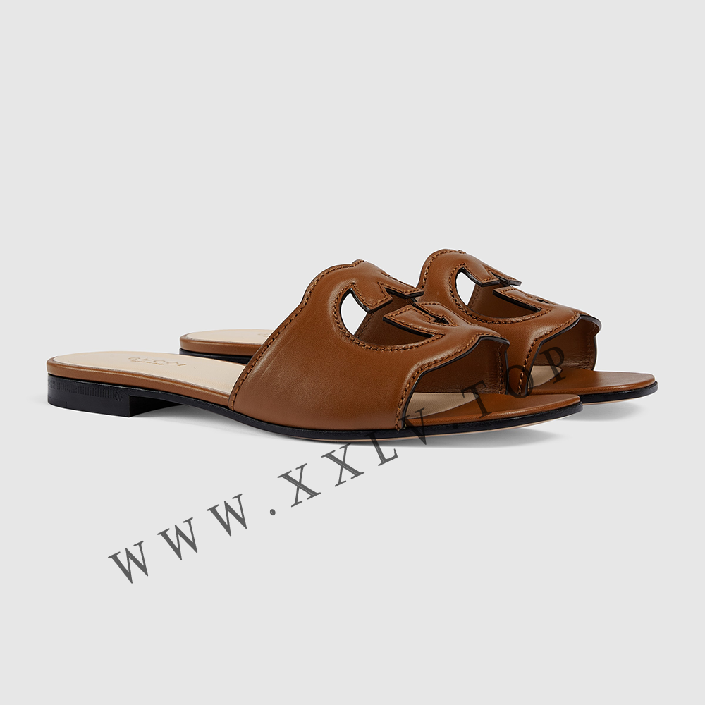 Women's slide sandal with Interlocking G - Image 4