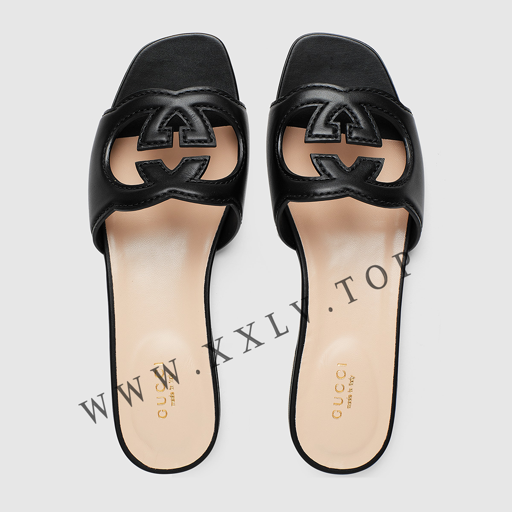 Women's slide sandal with Interlocking G - Image 2