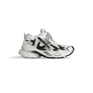 Women's Runner Gradient Sneaker in White/black