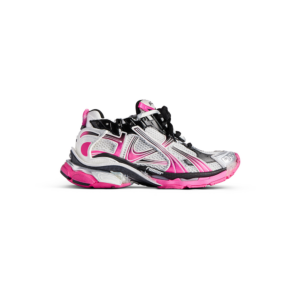 Women's Runner Gradient Sneaker in White/pink/black