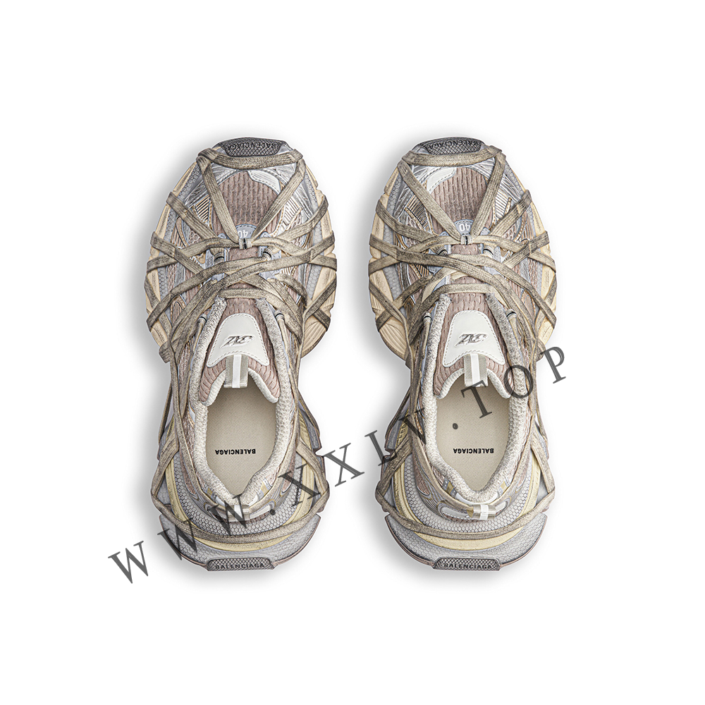 Women's 3xl Extreme Lace Sneaker in Light Beige - Image 5