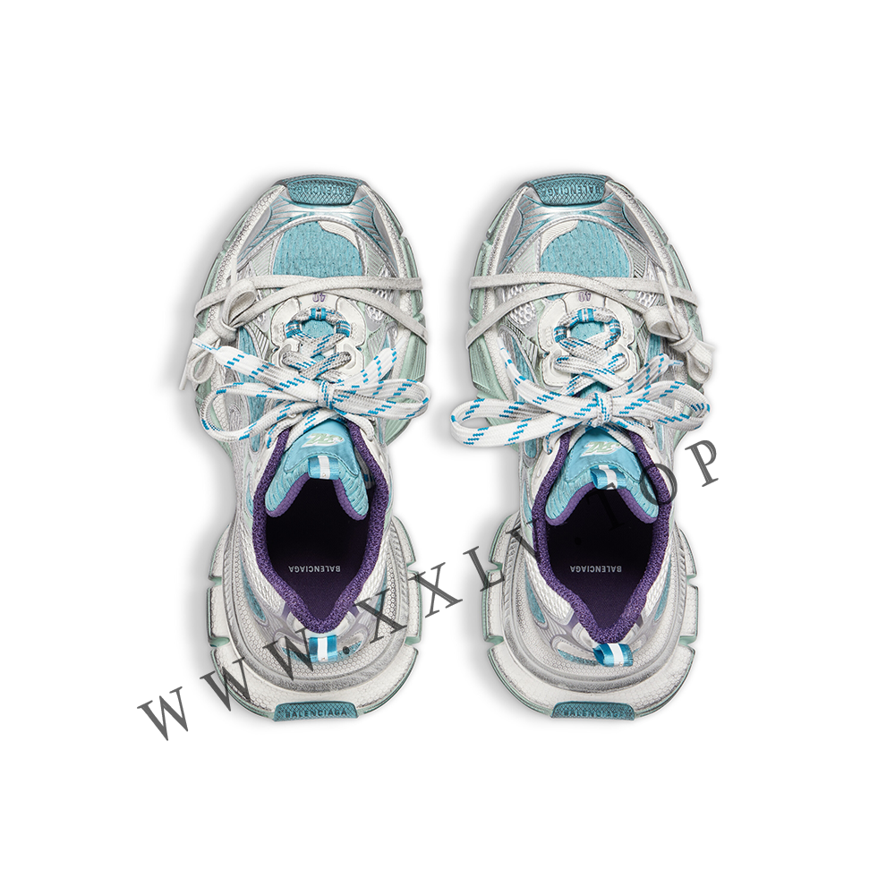 Women's 3xl Sneaker in Light Blue/white/purple - Image 5