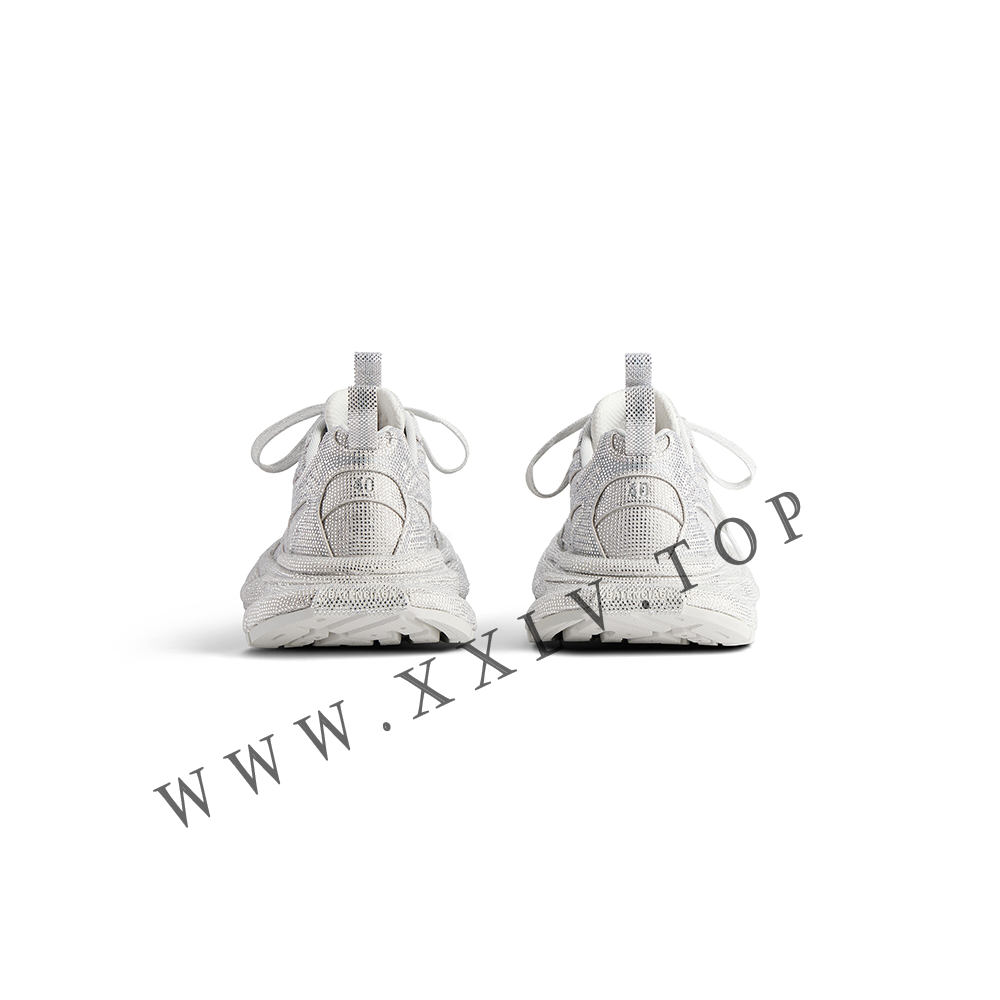 Women's 3xl Sneaker With Rhinestones in Light Grey - Image 5