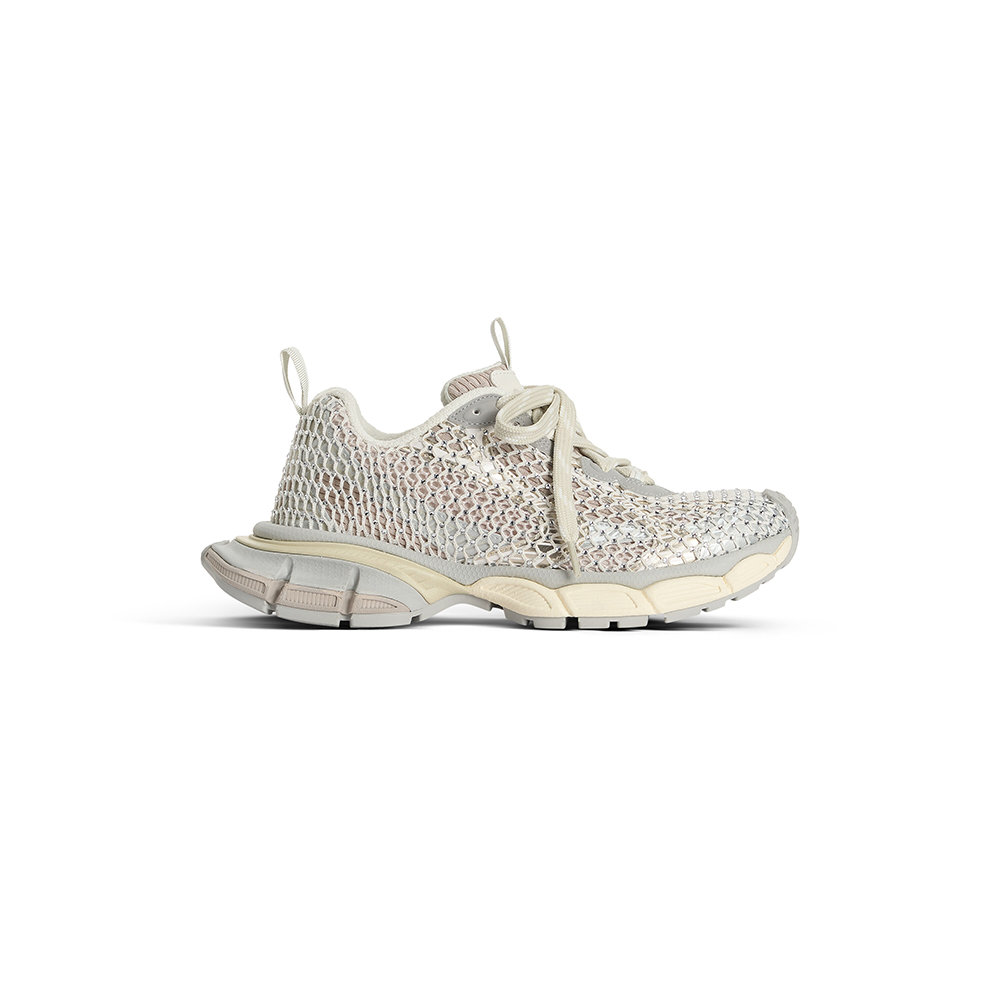 Women's 3xl Fishnet Sneaker in Eggshell