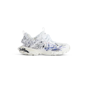 Women's Track Autographe Sneaker in White/black/blue/red