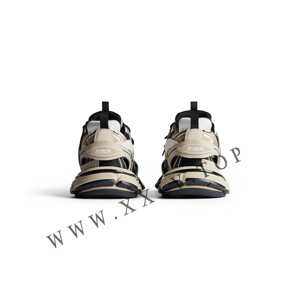 Women's Track Sneaker in Beige/black - Image 4