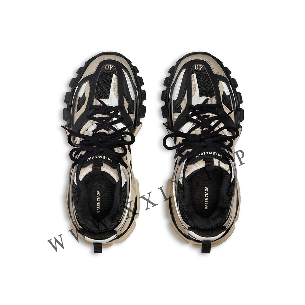 Women's Track Sneaker in Beige/black - Image 3