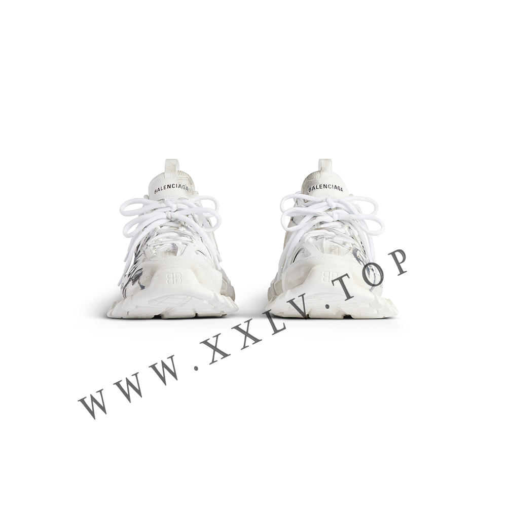 Women's Track Signature Sneaker in White/black - Image 5