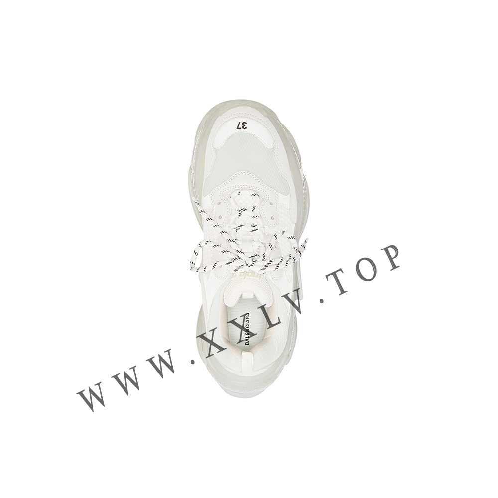 Women's Triple S Clear Sole Sneaker in White - Image 4