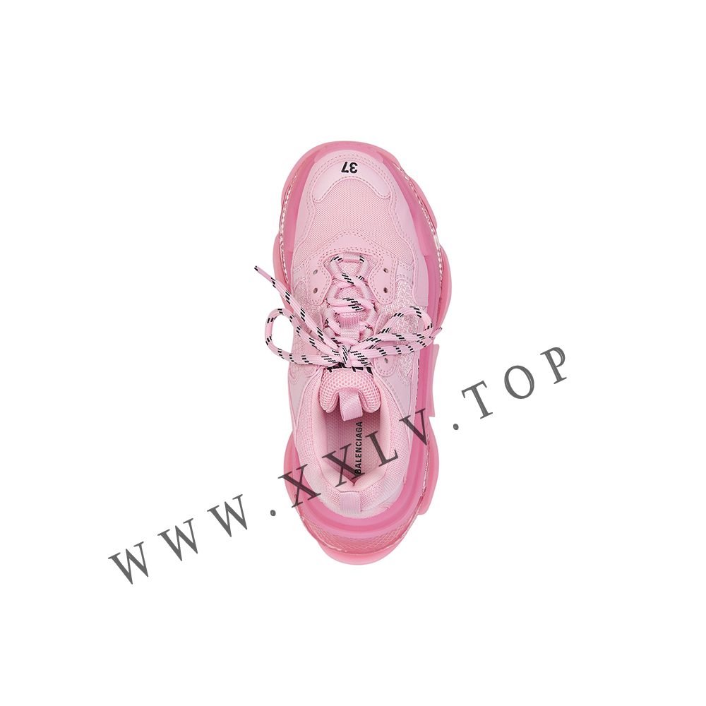 Women's Triple S Clear Sole Sneaker in Pink - Image 3
