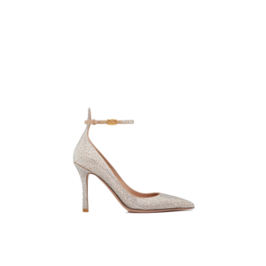 VALENTINO GARAVANI TAN-GO PUMP WITH CRYSTALS 100MM